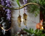 Lade das Bild in den Galerie-Viewer, Earrings magical key, nature, swarovski pearls