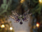Lade das Bild in den Galerie-Viewer, Mini necklace - purple, gold