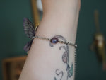 Lade das Bild in den Galerie-Viewer, Flying Key Bracelet - purple, silver