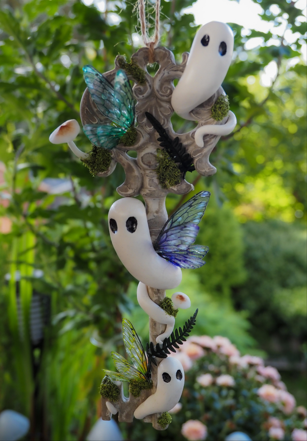 OOAK Ghosty Key Wall Decor