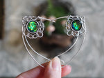 Lade das Bild in den Galerie-Viewer, Elf Ears - silver, green
