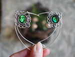 Lade das Bild in den Galerie-Viewer, Elf Ears - silver, green
