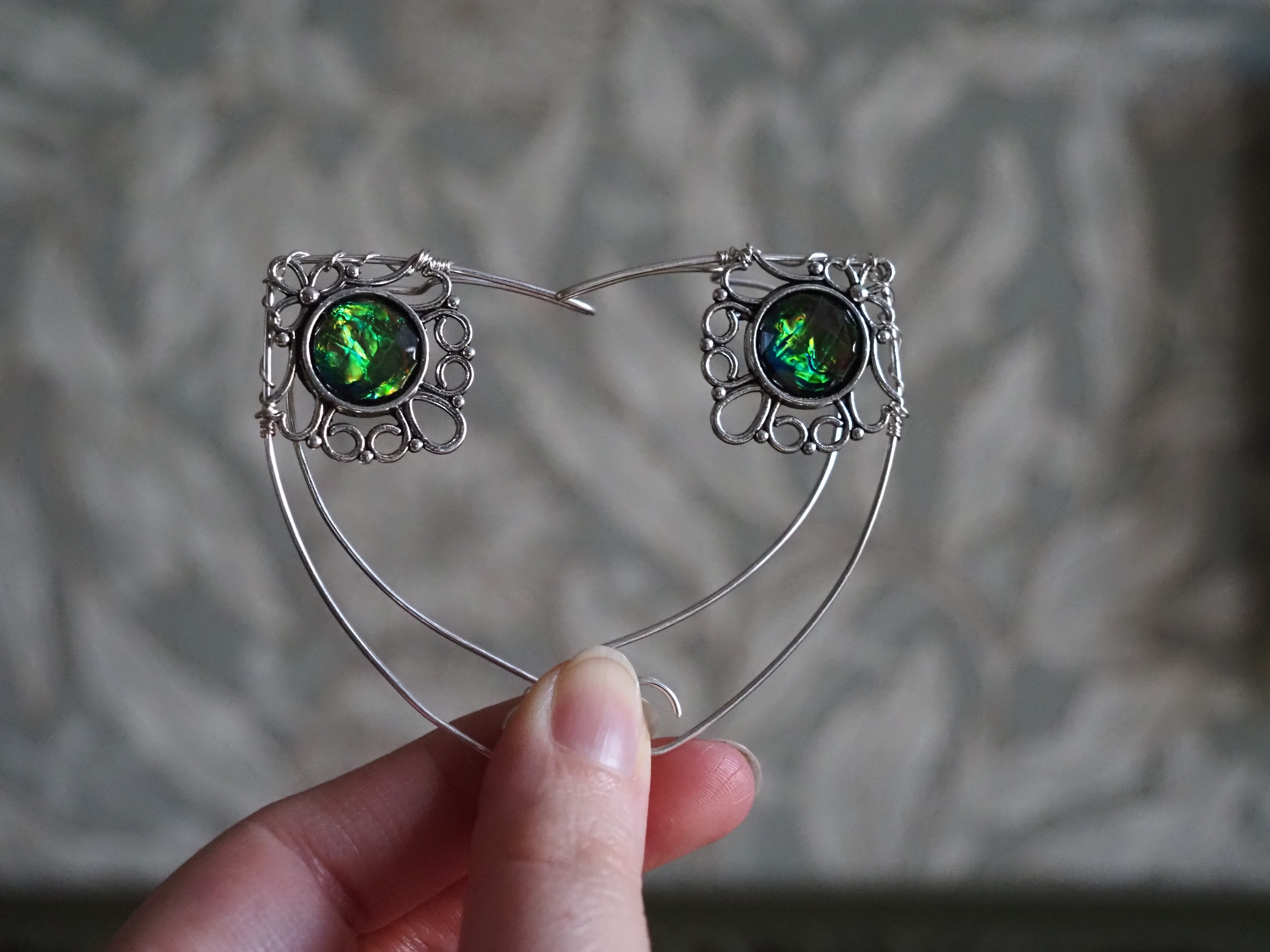 Elf Ears - silver, green