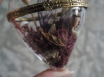 Load image into Gallery viewer, OOAK cottagecore fairy glass heart - purple

