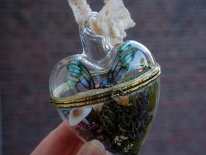 OOAK Glass hearted container - kelpie