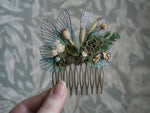 Load image into Gallery viewer, OOAK Woodland Key Comb - emerald
