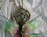 Load image into Gallery viewer, OOAK Woodland Key Dragonfly Necklace
