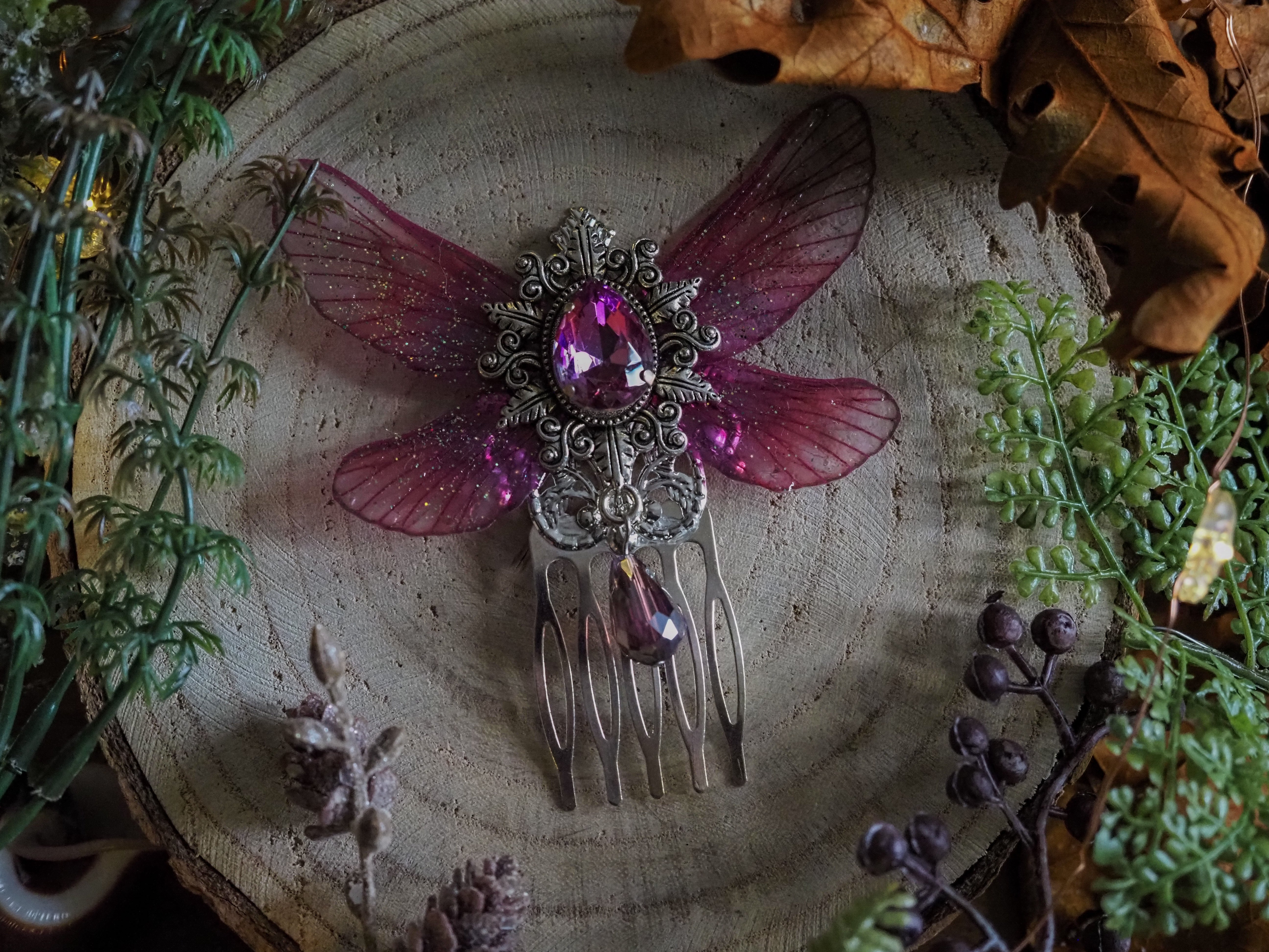 Fairy Hair Comb pink