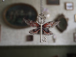 Load image into Gallery viewer, Flying key small - silver, dark red
