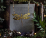 Load image into Gallery viewer, Dragonfly stainless steel necklace
