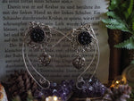 Load image into Gallery viewer, Elf ear cuffs black flowers
