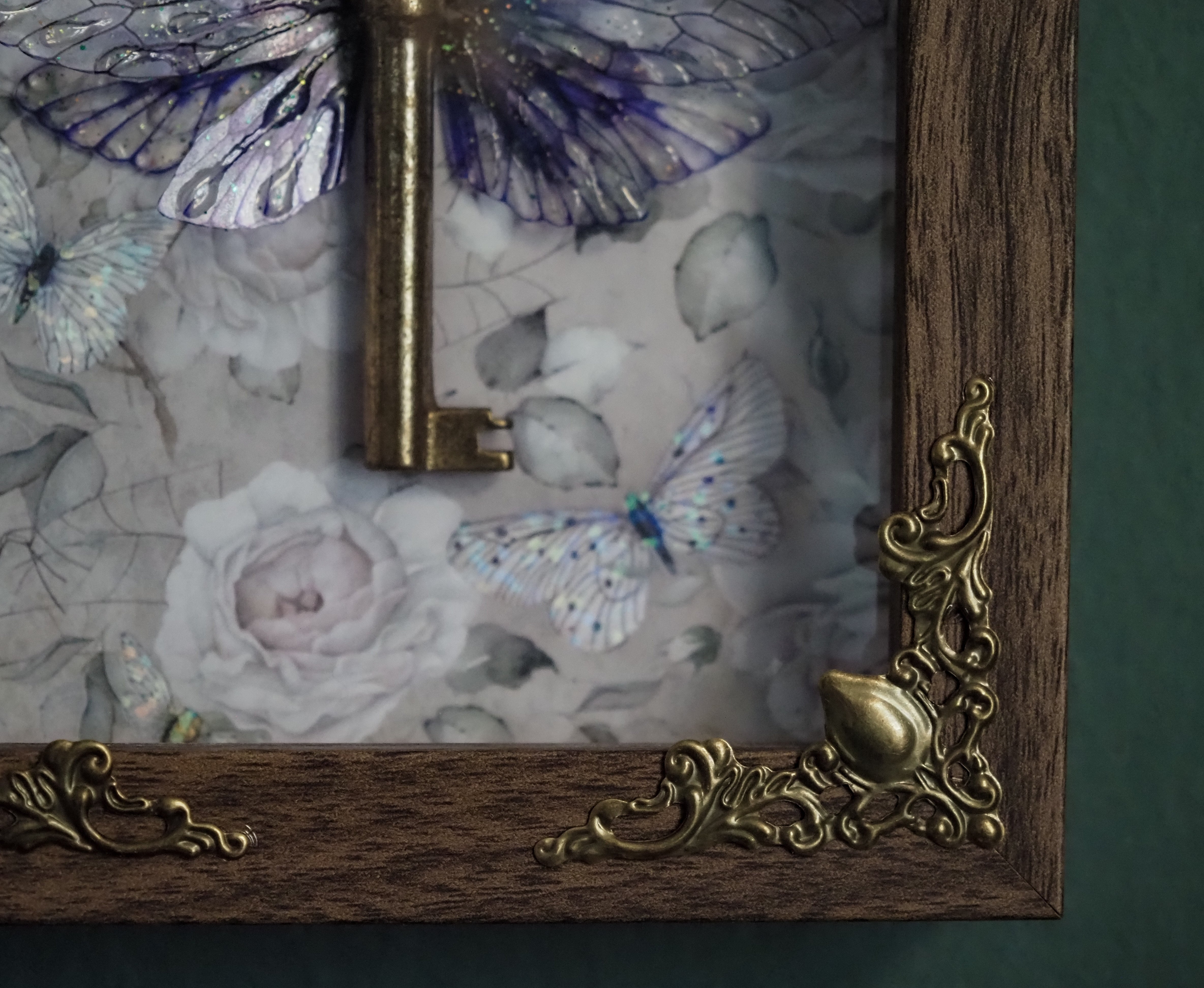 OOAK Flying Key purple Frame