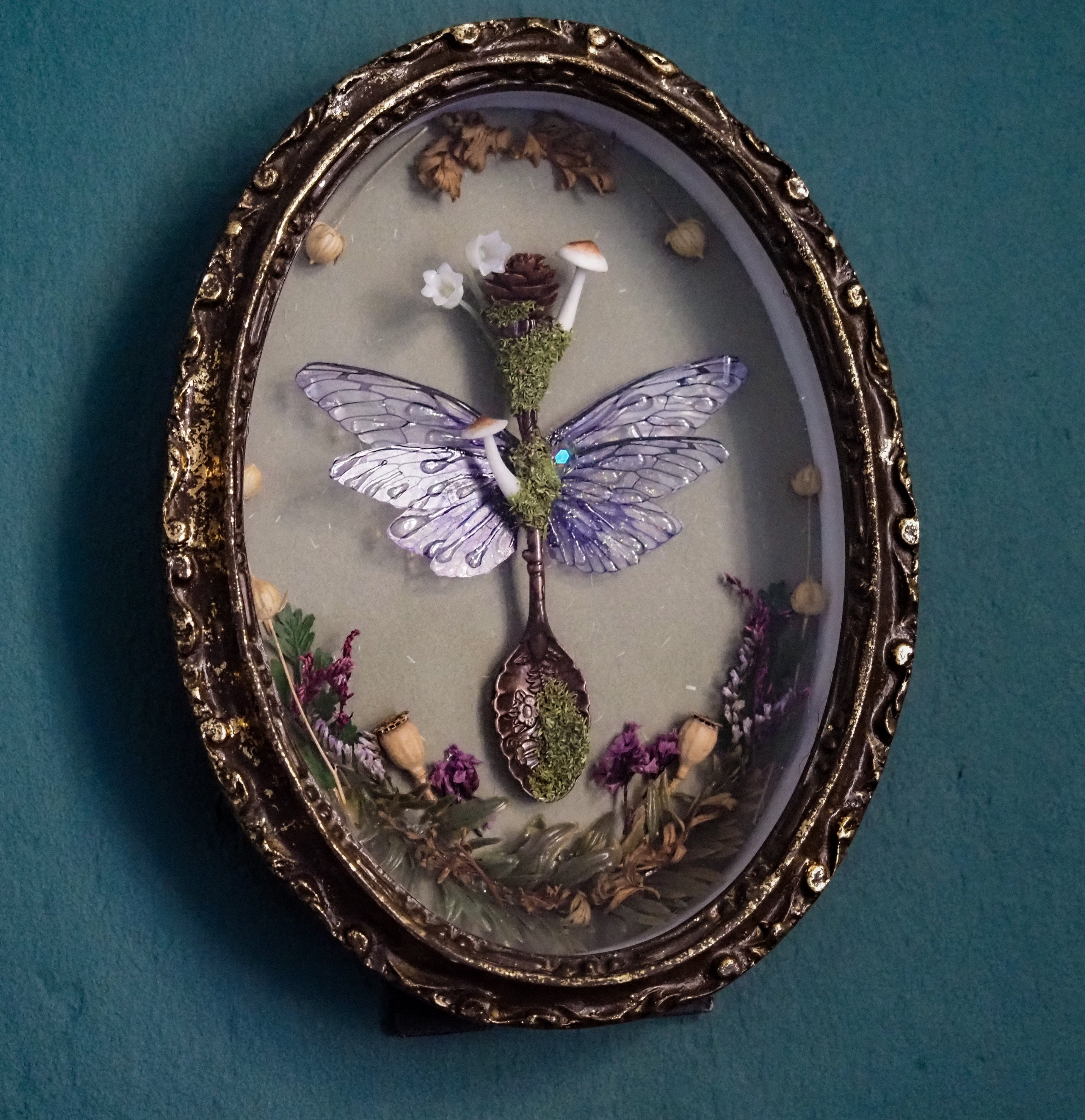 OOAK Forest Spoon Baroque Frame