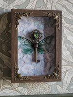 Load image into Gallery viewer, OOAK Flying Key emerald Frame
