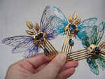 Load image into Gallery viewer, Fae Queen Crown Comb - Purple
