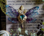 Lade das Bild in den Galerie-Viewer, Fae Queen Crown Comb - purple glass
