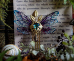 Lade das Bild in den Galerie-Viewer, Fae Queen Crown Comb - purple glass
