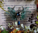 Load image into Gallery viewer, Pixie Moon Comb - emerald, blue
