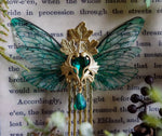 Load image into Gallery viewer, Fae Queen Crown Comb - emerald
