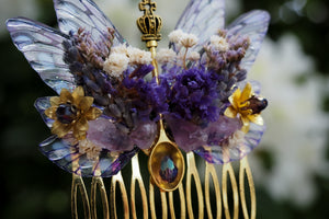 OOAK Lavender spring comb