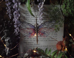 Lade das Bild in den Galerie-Viewer, Sword Necklace - silver, pink, purple
