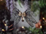 Lade das Bild in den Galerie-Viewer, Leaf Necklace - black, gold
