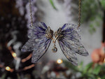 Lade das Bild in den Galerie-Viewer, Leaf Necklace - purple, gold
