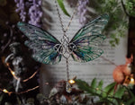 Load image into Gallery viewer, Atsila Necklace - silver, emerald green, kelpie

