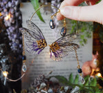 Load image into Gallery viewer, Earlobe Cuffs - purple, swarovski crystals
