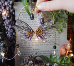 Load image into Gallery viewer, Earlobe Cuffs - purple, swarovski crystals
