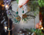 Lade das Bild in den Galerie-Viewer, Earlobe Cuffs - emerald, sun

