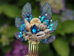 Load image into Gallery viewer, OOAK Mermaid Hair Comb - blue
