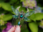 Lade das Bild in den Galerie-Viewer, Haircomb small moon emerald

