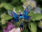 Lade das Bild in den Galerie-Viewer, Haircomb small moon blue
