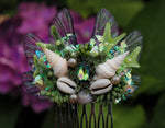 Lade das Bild in den Galerie-Viewer, OOAK Mermaid Hair Comb - Sea green
