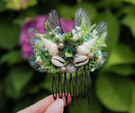 Lade das Bild in den Galerie-Viewer, OOAK Mermaid Hair Comb - Sea green
