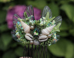 Lade das Bild in den Galerie-Viewer, OOAK Mermaid Hair Comb - Sea green
