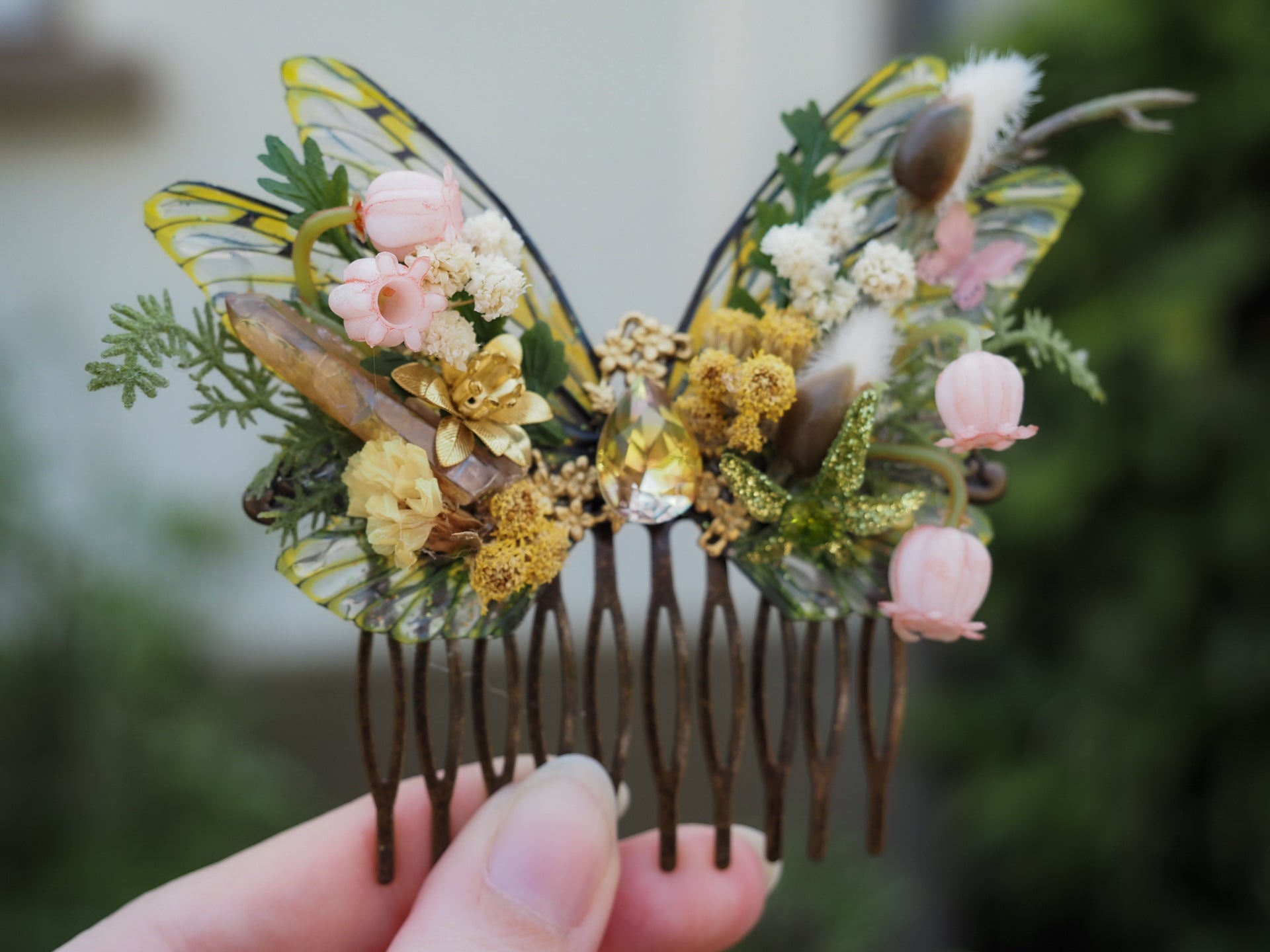 OOAK Forest Fae comb