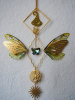 Load image into Gallery viewer, OOAK Mushroom and Butterfly Suncatcher
