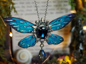 Whimsical necklace blue