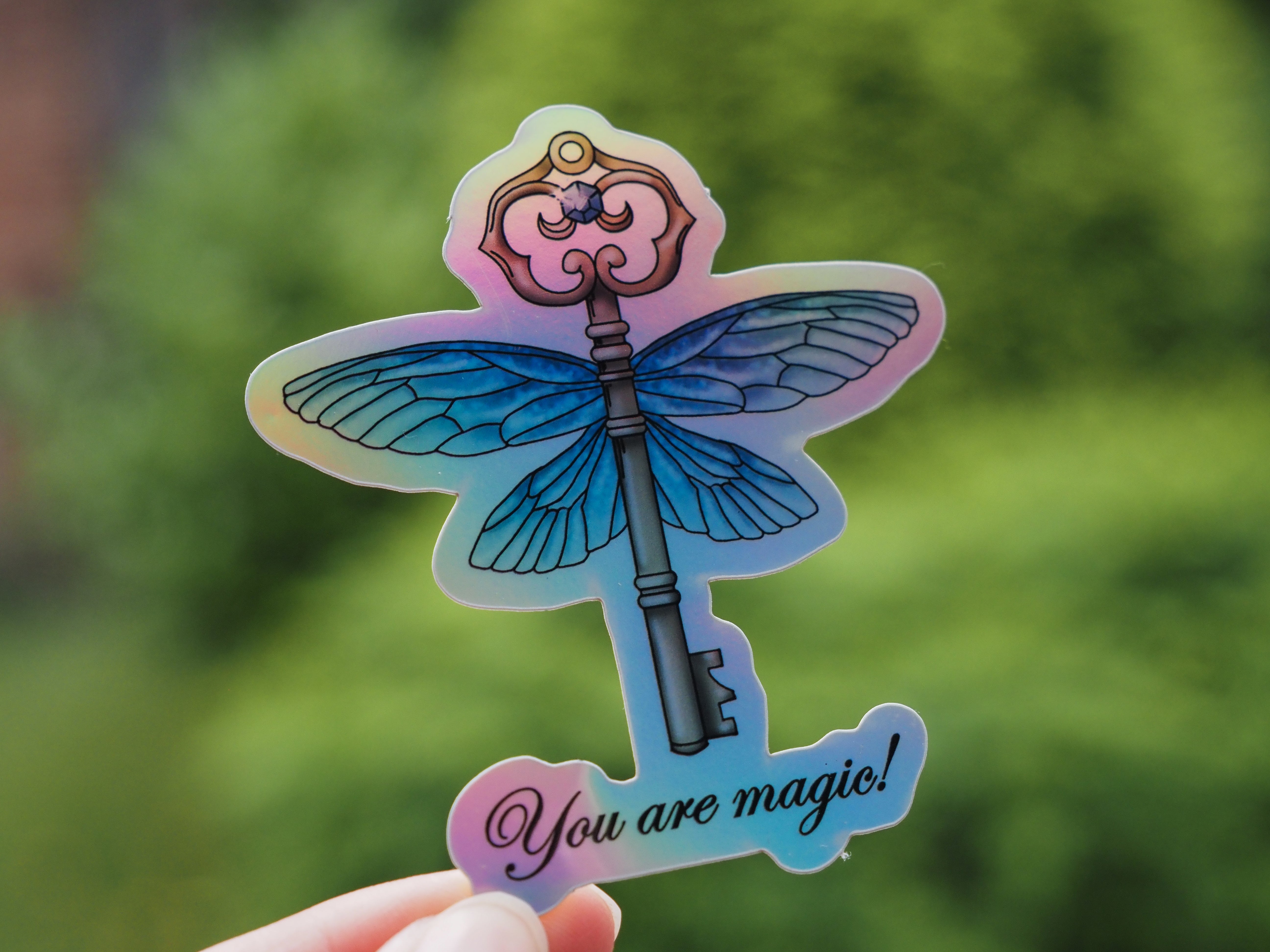 Flying Key Sticker "You are magic"