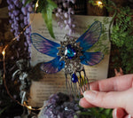 Lade das Bild in den Galerie-Viewer, Haircomb Blau, silver
