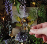 Lade das Bild in den Galerie-Viewer, Haircomb moon yellow, silver
