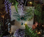 Load image into Gallery viewer, Pixie Necklace emerald, silver

