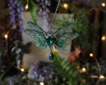Load image into Gallery viewer, Pixie Necklace emerald, silver
