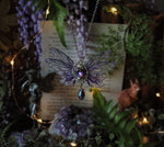 Load image into Gallery viewer, Pixie Necklace purple, silver
