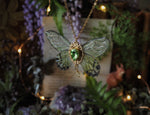 Lade das Bild in den Galerie-Viewer, Pixie Necklace butterfly green, gold
