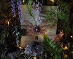 Load image into Gallery viewer, Pixie necklace, pink, silver
