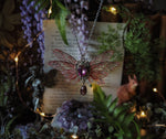 Load image into Gallery viewer, Pixie necklace, pink, silver
