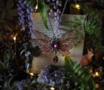 Load image into Gallery viewer, Pixie necklace, pink, silver
